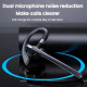 Oreillette Bluetooth Réduction De Bruit AI Microphone Double Haute Définition Autonomie Longue Chargement Rapide Étanchéité I...