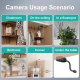Mini Camera HD 1080P WiFi Vision Panoramique 360 Degrés avec Détection de Mouvement et Stockage Jusqu'à 256GB - www.yonis-sho...