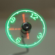 Mini Ventilateur USB Pour Ordinateur Avec Horloge À Affichage LED Col Flexible 30 Cm Et Pales Souples - www.yonis-shop.com