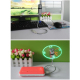 Mini Ventilateur USB Pour Ordinateur Avec Horloge À Affichage LED Col Flexible 30 Cm Et Pales Souples - www.yonis-shop.com