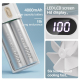 Ventilateur De Bureau Portable Turbine Silencieux 100 Vitesses Batterie 4000 mAh Rechargeable - www.yonis-shop.com