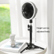 Ventilateur De Camping Portable Sur Batterie 10000 mAh Avec Éclairage LED Trépied Réglable Et Oscillation 180° - www.yonis-sh...