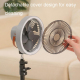 Ventilateur De Camping Portable Sur Batterie 10000 mAh Avec Éclairage LED Trépied Réglable Et Oscillation 180° - www.yonis-sh...