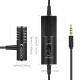Microphone Professionnel Clip-On 3.5mm Plug Lavalier Omnidirectionnel Avec Technologie Anti-Bruit Pour Diffusion En Direct et...