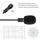 Microphone Professionnel Clip-on Lavalier Omni-directional Condenser Pour Enregistrement Interview et Conférence - www.yonis-...