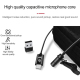 Microphone USB-C Lavalier Omnidirectionnel Plug And Play Avec Réduction De Bruit Pour Enregistrements Interviews Et Conférenc...
