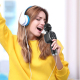 Microphone Sans Fil Bluetooth Rose Avec Haut-Parleur Intégré Haute Qualité - www.yonis-shop.com