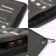 Chargeur Panneau Solaire Portable Pliable 28W Deux Ports USB Étanche Noir - www.yonis-shop.com