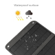 Chargeur Panneau Solaire Portable Pliable 28W Deux Ports USB Étanche Noir - www.yonis-shop.com