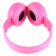 Casque Sans Fil MP3 Audio Stéréo Écran LCD Lecteur Carte Micro SD Fonction Radio FM rose - www.yonis-shop.com