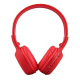 Casque Sans Fil MP3 Audio Stéréo Écran LCD Lecteur Carte Micro SD Fonction Radio FM rouge - www.yonis-shop.com