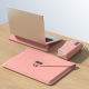 Sacoche Ordinateur Portable 13/14 Pouces Étanche Et Polyvalente Avec Support Intégré En Cuir PU Vert Foncé - www.yonis-shop.com