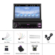 Autoradio Écran Rétractable 7 Pouces Avec Carplay Filaire Bluetooth Caméra de Recul et Radio FM Pour Une Conduite Sécurisée e...