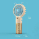 Mini Ventilateur Brumisateur Portable Rechargeable USB Orange 4 Vitesses Silencieux 400 mAh 18 5 cm - www.yonis-shop.com