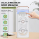 Ventilateur Brumisateur Portable 3 En 1 Pour Rafraîchir Et Humidifier Double Tête 180° Réservoir 400 Ml Silencieux 20 Db - ww...