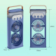 Ventilateur Brumisateur Portable 3 En 1 Pour Rafraîchir Et Humidifier Double Tête 180° Réservoir 400 Ml Silencieux 20 Db - ww...
