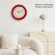 Horloge Murale Vintage Silencieuse Pour Salon Ou Chambre Quartz Design 3D Rouge 30 Cm À Aiguilles Découpées - www.yonis-shop.com