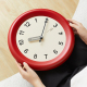 Horloge Murale Vintage Silencieuse Pour Salon Ou Chambre Quartz Design 3D Rouge 30 Cm À Aiguilles Découpées - www.yonis-shop.com