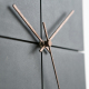 Horloge Murale Décorative Silencieuse Avec Cadran Géométrique Aiguilles En Noyer Et Pose Sans Perçage - www.yonis-shop.com