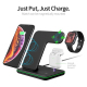 Chargeur Sans Fil Magnétique Vertical Avec Lumière Tactile Pour Téléphones Mobiles Montres Et Écouteurs Apple Chargement Simu...