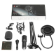 Microphone USB Enregistrement Kit Avec Support Ajustable Et Filtre Anti-Pop Pour Voix Et Instruments - www.yonis-shop.com