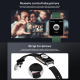 Montre Connectée IPS 1.4 Pouces Avec Suivi De La Pression Artérielle Et Du Sommeil Contrôle Musique Et Caméra Compatible Andr...
