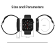 Montre Connectée 1.54 Pouces IPS Écran Tactile Surveillance Sommeil Photographie Bluetooth Moniteur Cardiaque Pression Artéri...