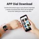 Montre Connectée 1.54 Pouces IPS Écran Tactile Surveillance Sommeil Photographie Bluetooth Moniteur Cardiaque Pression Artéri...