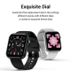 Montre Connectée 1.54 Pouces IPS Écran Tactile Surveillance Sommeil Photographie Bluetooth Moniteur Cardiaque Pression Artéri...