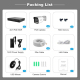 Kit De Vidéosurveillance PoE 3MP 4 Canaux Vision Nocturne Couleur Audio Bidirectionnel Détection Humaine IP66 - www.yonis-sho...