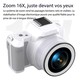 Appareil Photo Numérique 48MP 2K Ultra HD Portable Avec Écran IPS et Zoom Anti-Tremblement - www.yonis-shop.com