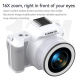 Appareil Photo Numérique 48MP 2K Ultra HD Mini Portable Blanc Avec Écran IPS et Zoom Anti-Tremblement - www.yonis-shop.com