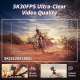 Camera Sport 5K Ultra HD WiFi Action Avec Lumière LED et Technologie Anti-Tremblement - www.yonis-shop.com