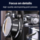 Réveil LED Métallique Argenté Avec Écran Haute Résolution et Lumière Nocturne - www.yonis-shop.com