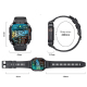 Montre Connectée Multifonction Étanche Appels Bluetooth Musique Suivi Santé Compatible Android IOS Black Steel - www.yonis-sh...
