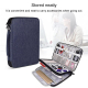 Sacoche Ordinateur Portable Imperméable Double Couche Avec Rangement Pour Accessoires Numériques - www.yonis-shop.com