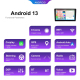 Autoradio Android 13 Écran 9 Pouces 6+128G GPS Bluetooth HD IPS Tactile Carplay WiFi USB FM RDS - www.yonis-shop.com