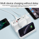 Chargeur Sans Fil Multifonctionnel Avec Support Téléphone Et Affichage Courant Chargement Simultané Pour Tous Vos Appareils P...