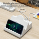 Chargeur Sans Fil Multifonctionnel Avec Support Téléphone Et Affichage Courant Chargement Simultané Pour Tous Vos Appareils P...