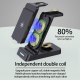 Chargeur Sans Fil 15W Compatible iPhone iWatch Airpods Support Pratique et Élégant - www.yonis-shop.com