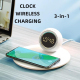 Chargeur Sans Fil Multifonctionnel Avec Lumière Nocturne Rotative Et Affichage LED - www.yonis-shop.com