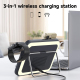 Chargeur Sans Fil 3-en-1 MagSafe Pliable Avec Miroir Maquillage LED Et Veilleuse - www.yonis-shop.com