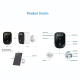 Caméra IP Solaire 3MP Vision Nocturne Audio Bidirectionnel Alarme PIR Stockage Cloud WiFi - www.yonis-shop.com