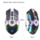 Souris Sans Fil RGB 2400DPI Rechargeable Haute Précision Pour Jeux Et Bureau - www.yonis-shop.com
