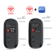 Souris Sans Fil Rechargeable 1600DPI Dual Mode 2.4GHz Bluetooth 5.1 Silencieuse Haute Résolution - www.yonis-shop.com