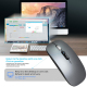 Souris Sans Fil Rechargeable 1600DPI Dual Mode 2.4GHz Bluetooth 5.1 Silencieuse Haute Résolution - www.yonis-shop.com