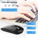 Souris Sans Fil Rechargeable 1600DPI Dual Mode 2.4GHz Bluetooth 5.1 Silencieuse Haute Résolution - www.yonis-shop.com