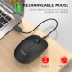 Souris Sans Fil 2.4G BT5.0 BT3.0 Trois Modes Rose DPI 1200 - www.yonis-shop.com
