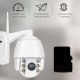Camera Surveillance 1080P HD 360 Degrés Panoramique WiFi Vision Nocturne Couleur Étanche IP66 Détection de Mouvement Voix Bid...