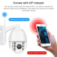 Camera Surveillance 1080P HD 360 Degrés Panoramique WiFi Vision Nocturne Couleur Étanche IP66 Détection de Mouvement Voix Bid...